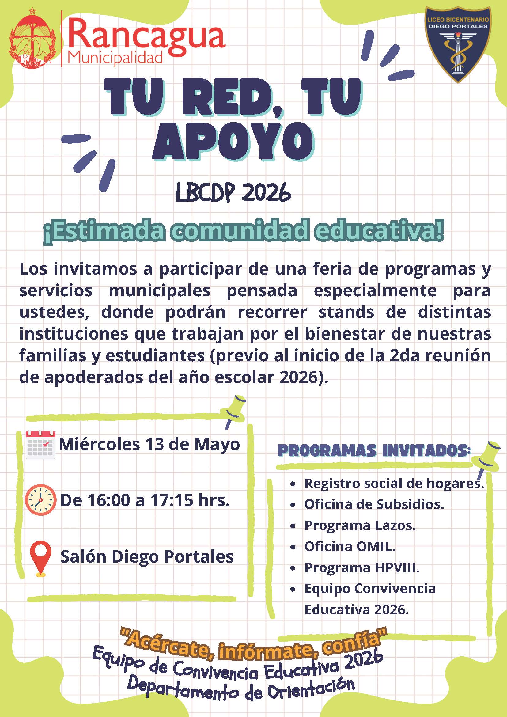 AFICHE TU RED, TU APOYO 2026